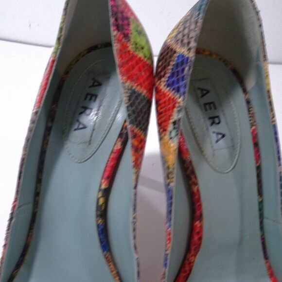 Area Women's Olivia Pump Mulit color patchwork Heels Pumps 37 Patchwork Python - Picture 11 of 12